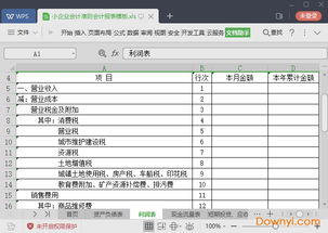 金蝶小企业会计准则报表模板(谁有金蝶kis常用的财务指标报表格式)