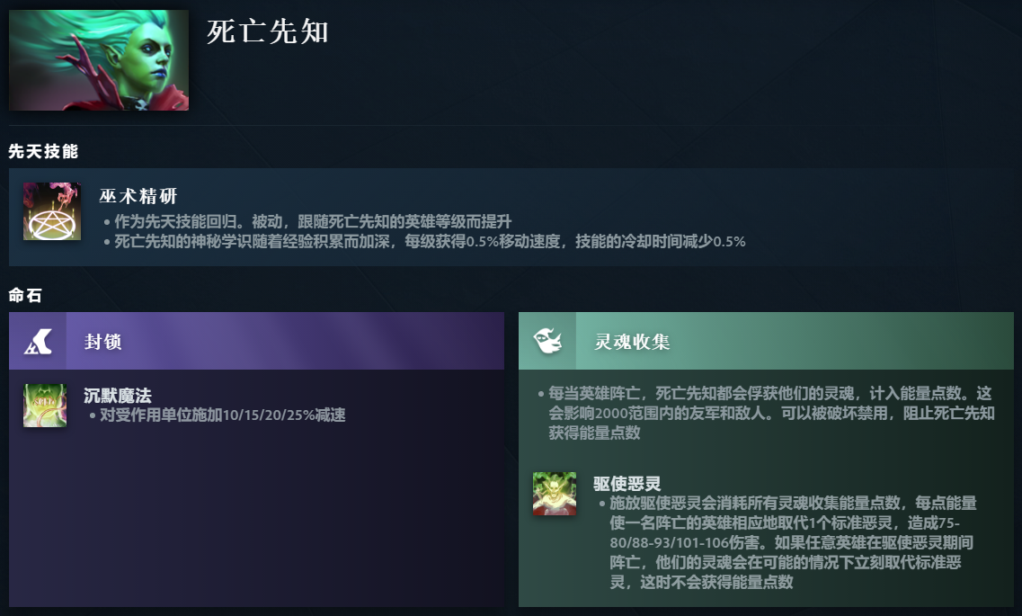 DOTA2死亡先知先天技能是什么-死亡先知先天技能一览