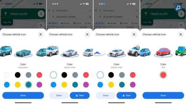 谷歌地图扩展导航车辆定制，新增 5 种车型、8 种颜色