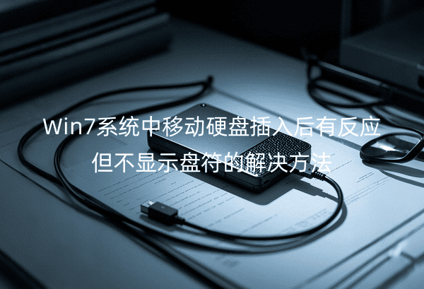 Win7系统中移动硬盘插入后有反应但不显示盘符的解决方法